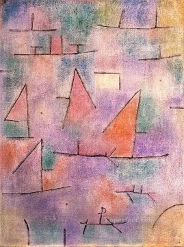 Puerto con veleros Expresionismo abstracto Pinturas al óleo